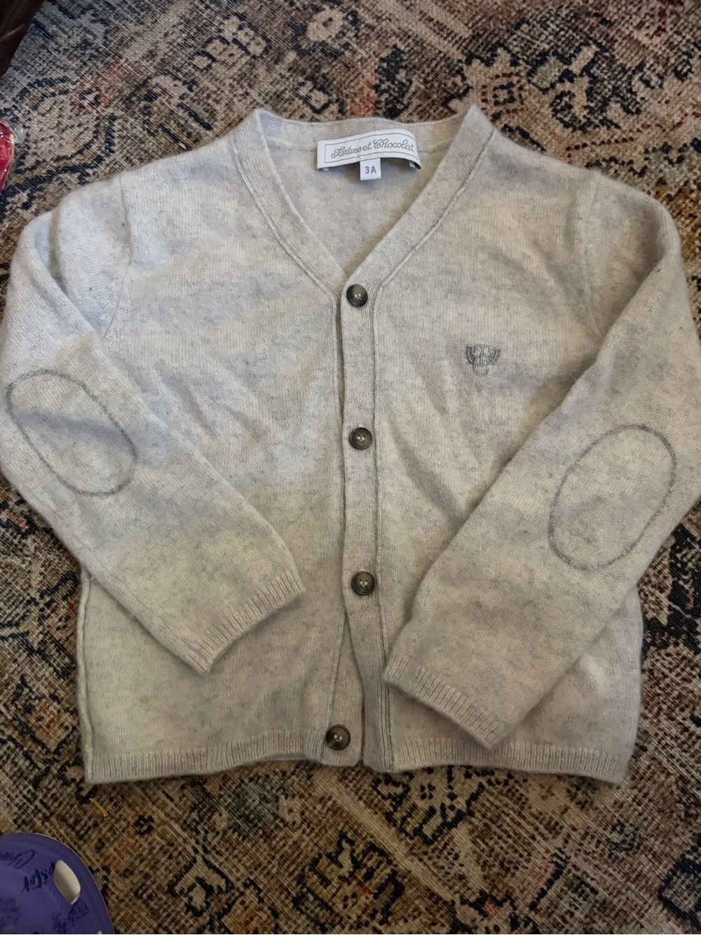 Tartine et Chocolat Cashmere Button-Front Children's Cardigan